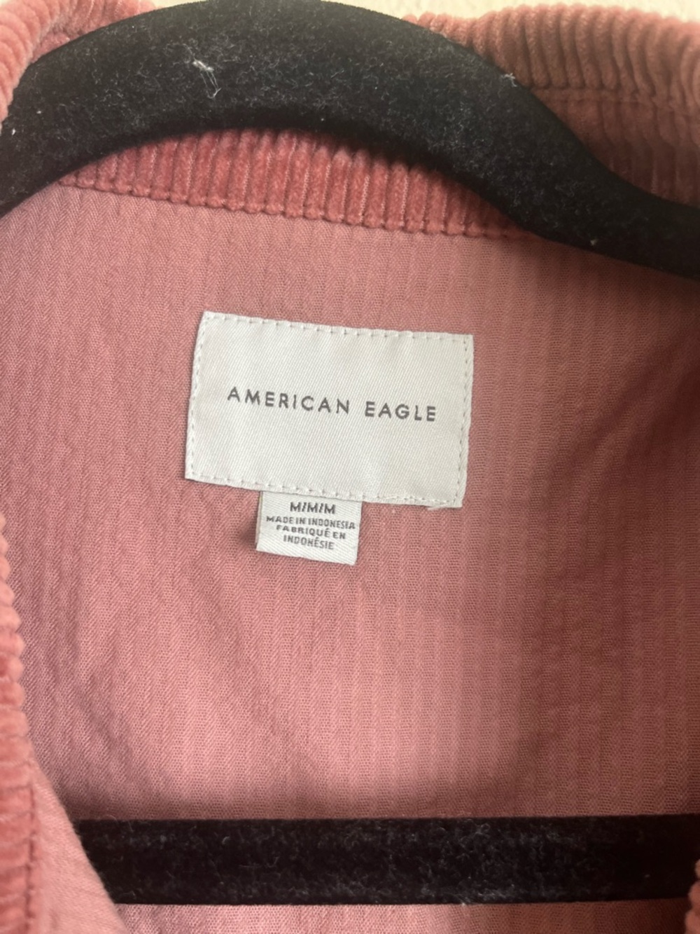 American Eagle Outfitters Dusty Rose Corduroy button up - Picture 3 of 3